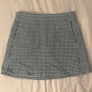 Urban Outfitters Monochrome Gingham A-Line Skirt